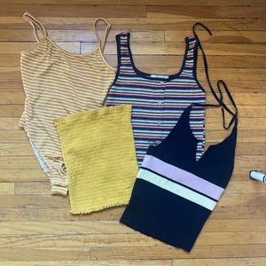 LOT OF 4 TANK TOPS